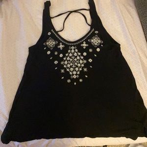 Black and white layering tank